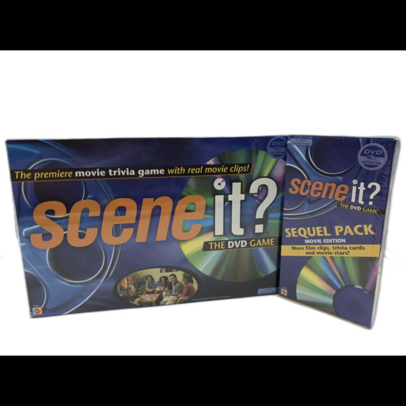 Scene It ? The DVD Board Game Movie Trivia Game & Sequel Pack New - Picture 1 of 7